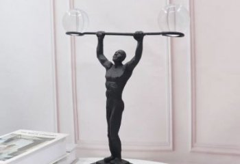 舉重人物銅雕廠家 現(xiàn)代運(yùn)動(dòng)員銅雕 男人舉重銅雕制作