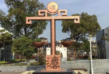 街頭刀劍銅雕廠(chǎng)家 城市工藝品銅雕