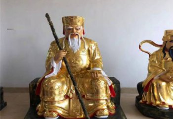 抽象土地爺神像廠家 紫銅神像銅雕