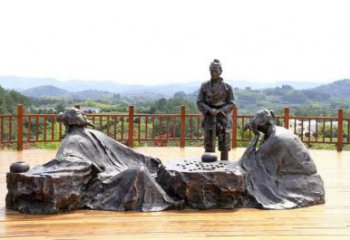 公園下棋雕塑廠家，童趣主題，廣場(chǎng)雕塑擺件