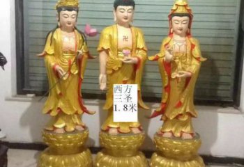 承接西方三圣銅佛像，仿古神像，西方三圣銅佛像預(yù)用